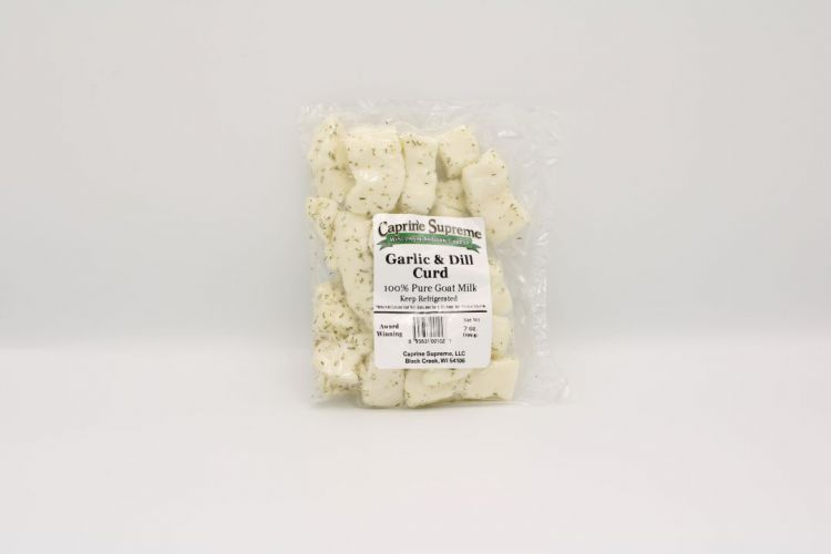 Goat Cheese Curds Garlic and Dill - 7 oz.